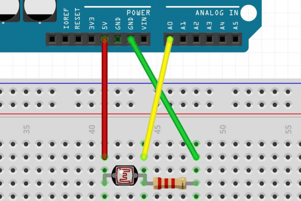 Pairing A Light-Dependent Resistor (LDR) With An Arduino Uno - Circuit ...