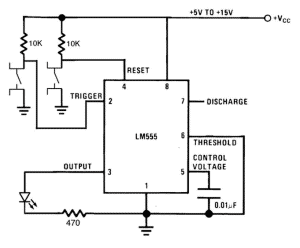 555 Timer Bistable Mode