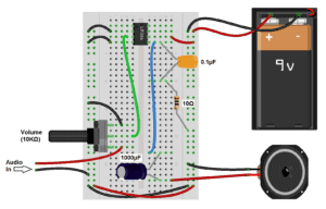 LM386 Audio Amplifier Minimal Without Star Ground