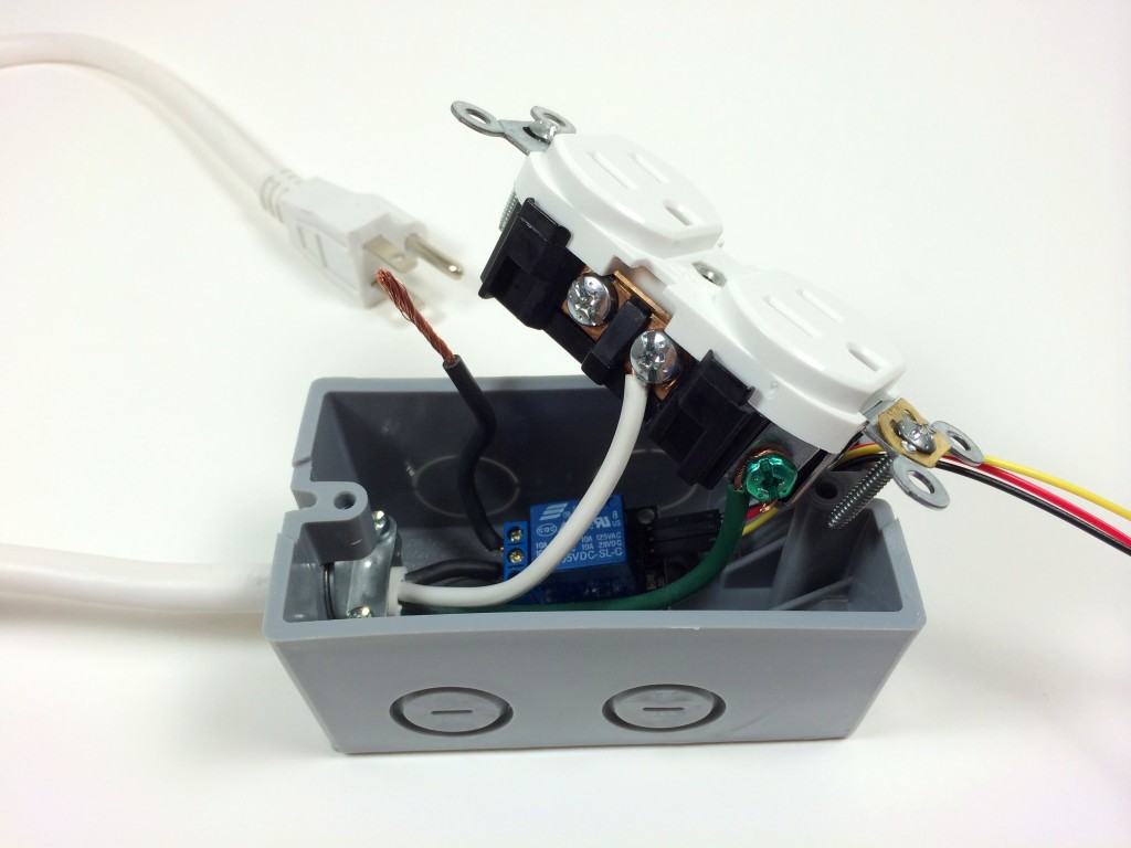 Build an Arduino Controlled Power Outlet - Attaching the Neutral Electrical Wire