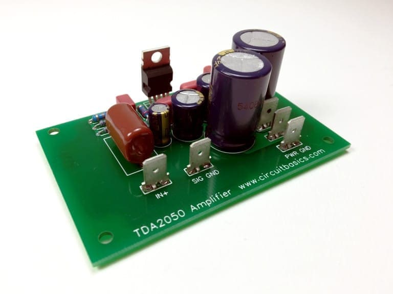 Complete TDA2050 Amplifier Design and Construction - Assembled Amp