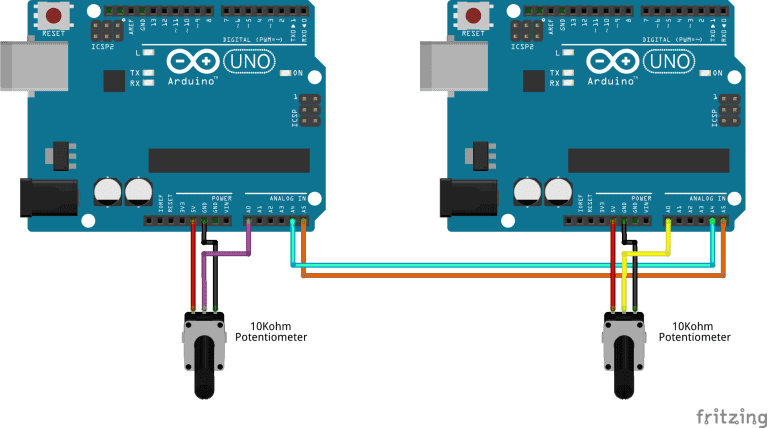 How to Set Up I2C Communication for Arduino - Connection Diagram