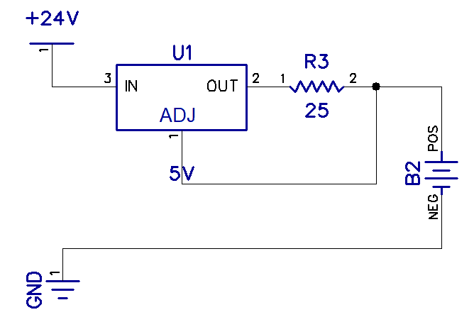 NiCd and NiMH Battery Charger Circuit Schematic 2