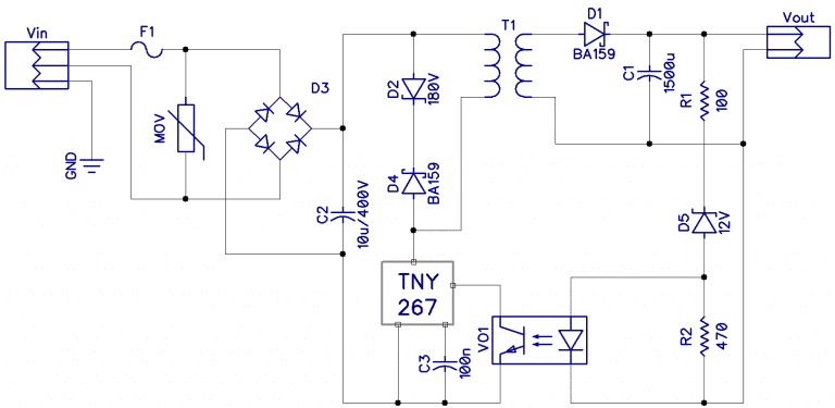 What Is a Switch Mode Power Supply? - Sample Diagram