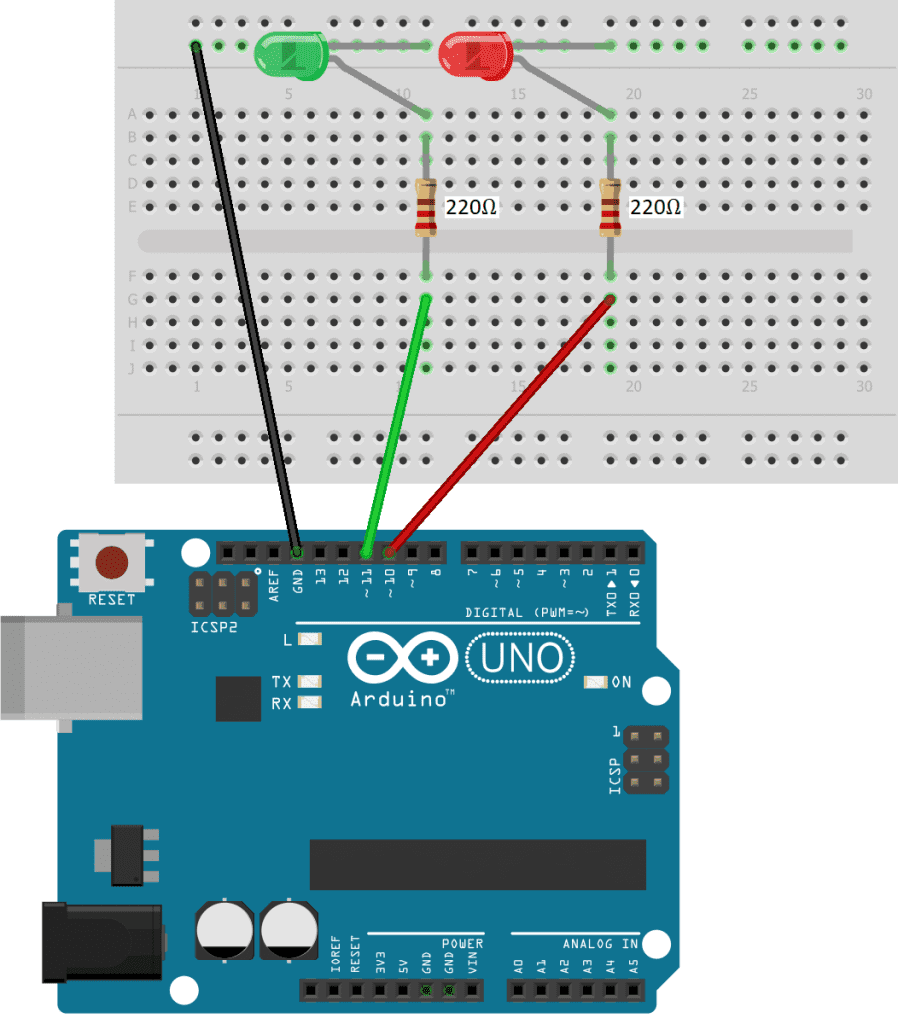 Blink With Classes and Objects WIRING DIAGRAM