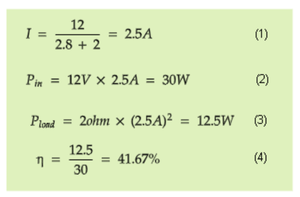 DC-DC Converters - Calculate Efficiency