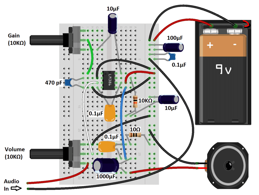 Build a Great Sounding Audio Amplifier (with Bass Boost) from the LM386