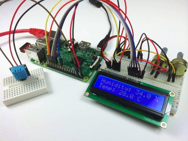 How to Set Up the DHT11 Humidity Sensor on the Raspberry Pi - DHT11 Output to LCD