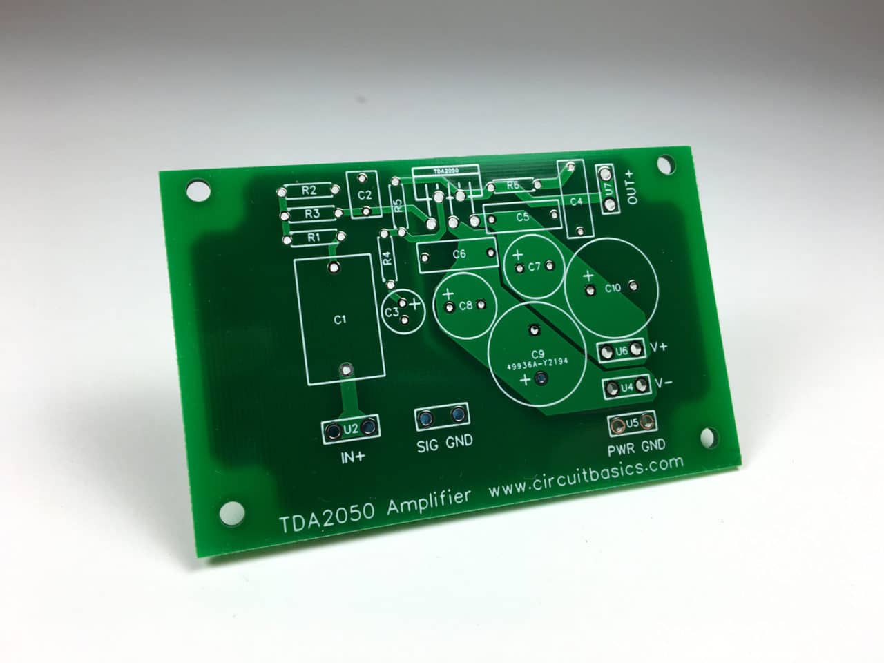 Complete TDA2050 Amplifier Design and Construction - PCB Top