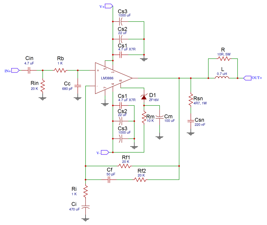 A Complete Guide to Design and Build a Hi-Fi LM3886 Amplifier - Circuit ...