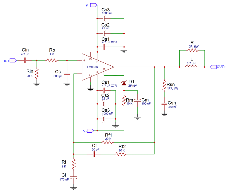 A Complete Guide to Design and Build a Hi-Fi LM3886 Amplifier - Circuit ...