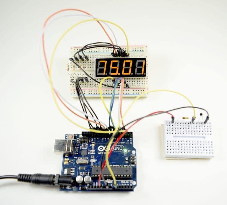 Arduino 7 Segment Display Tutorial - Outputting Temperature to 4 Digit Display