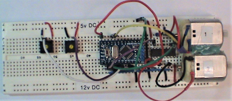 How to Control DC Motor Speed and Direction Using L293D and Arduino - L293D with 2 Motors Sample