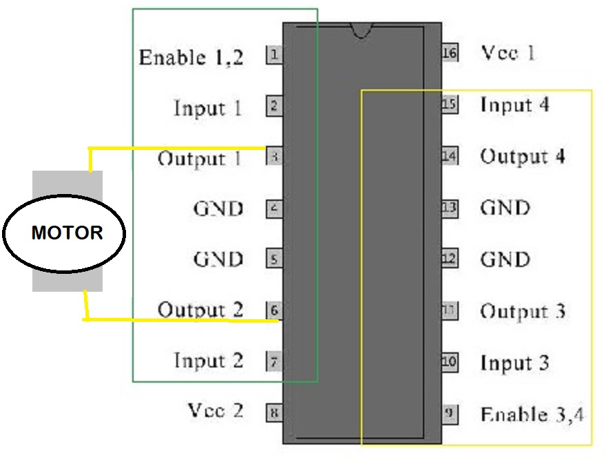 How To Control Dc Motors On An Arduino With An L293d Circuit Basics 7338