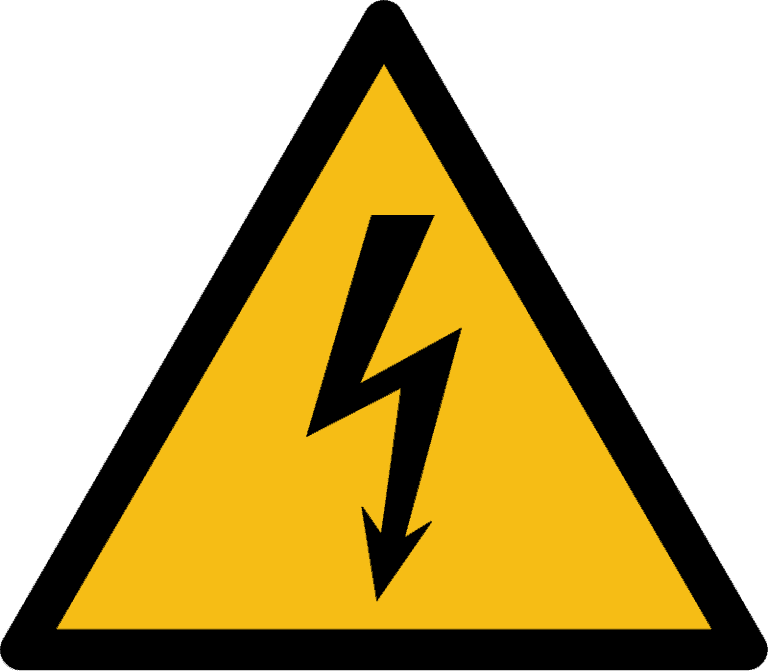 Working with Electronics Safely - high voltage warning