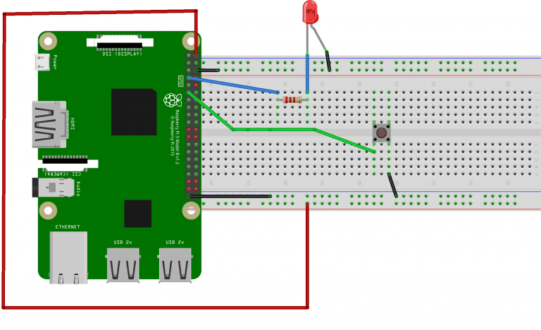 How to Set Up Buttons and Switches on the Raspberry Pi - Circuit Basics