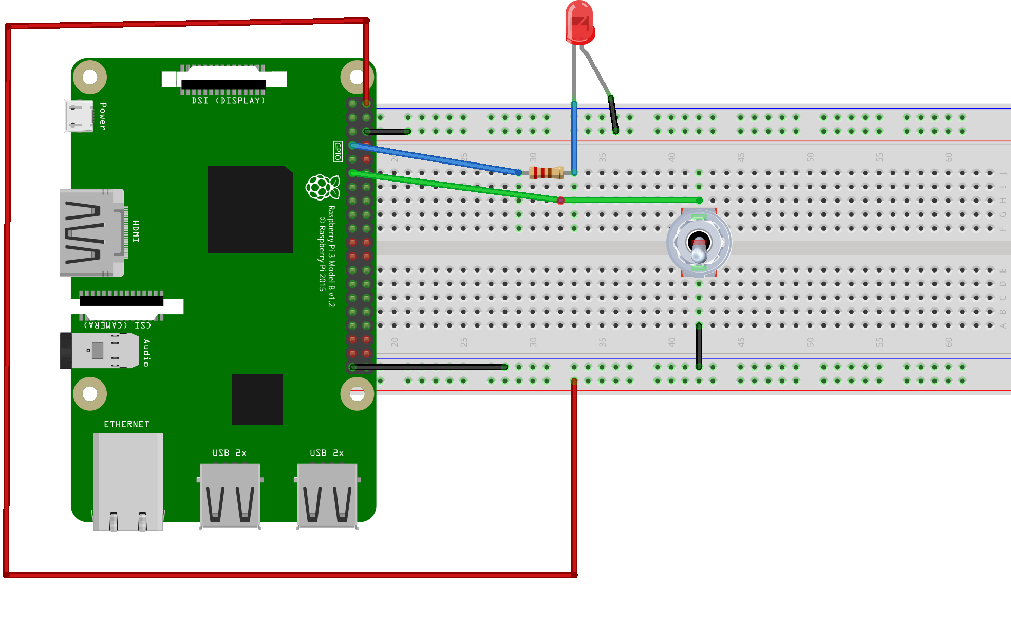 How to Set Up Buttons and Switches on the Raspberry Pi - Circuit Basics