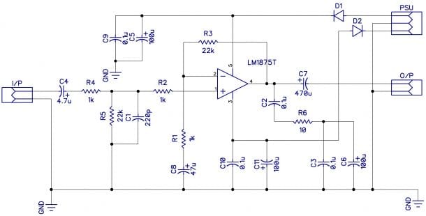 Build A High Quality Audio Amplifier With The Lm1875 - Circuit Basics