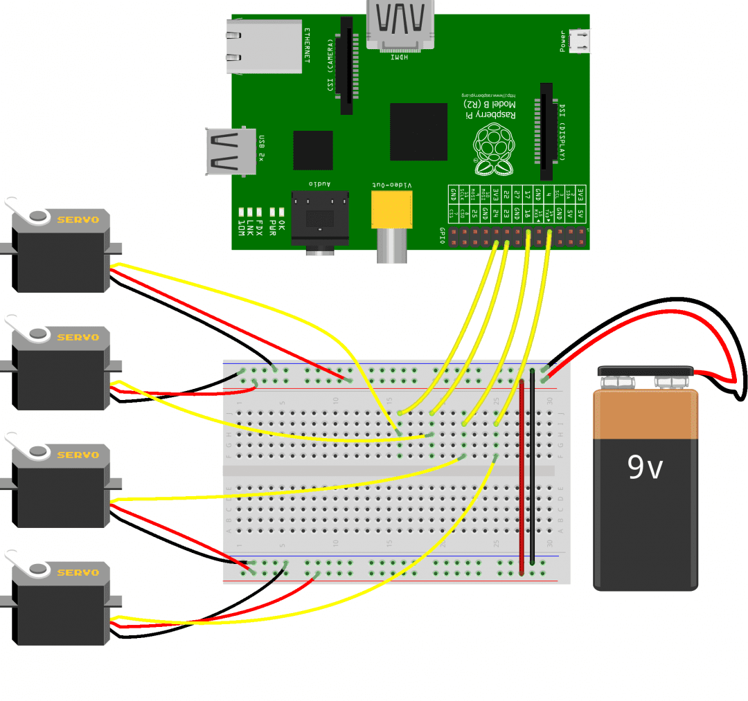 How To Use Servos On The Raspberry Pi Circuit Basics 4876