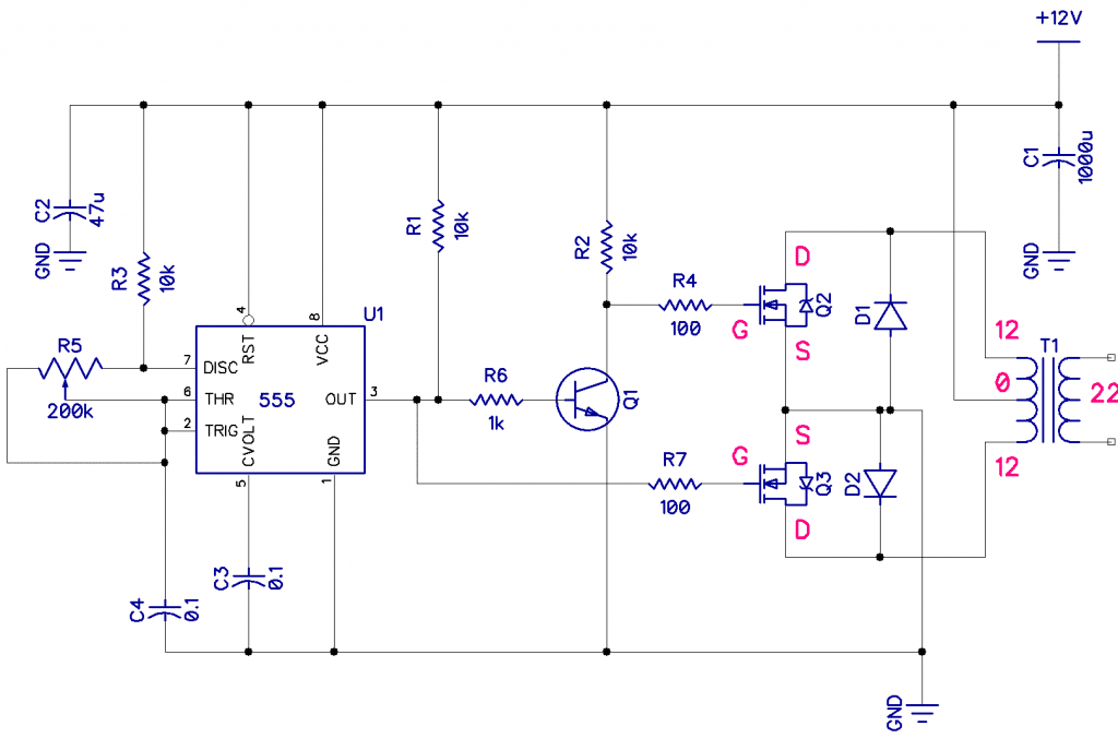How to Build a DC to AC Power Circuit Basics