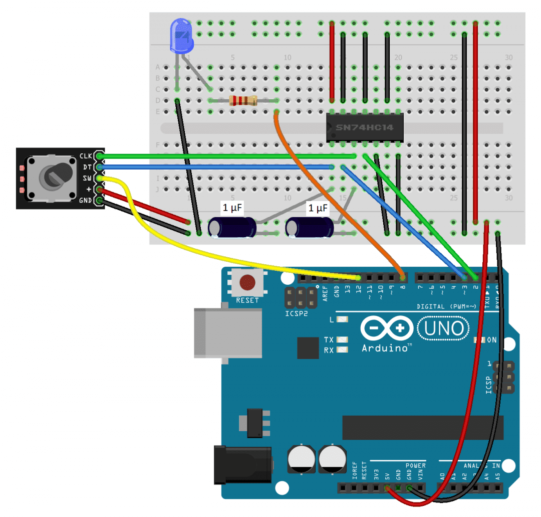 How To Setup And Program Rotary Encoders On The Arduino Circuit Basics 2683