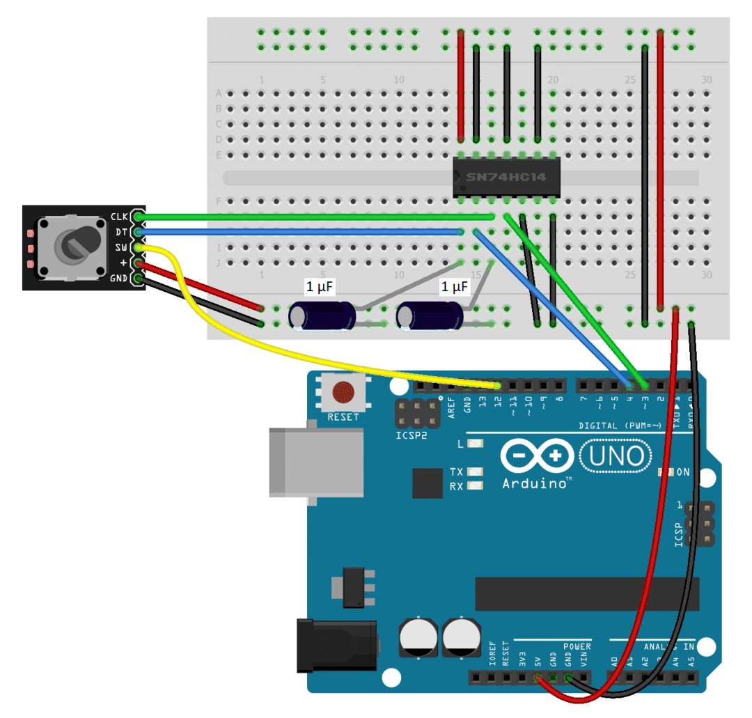 How To Setup And Program Rotary Encoders On The Arduino Circuit Basics 6851